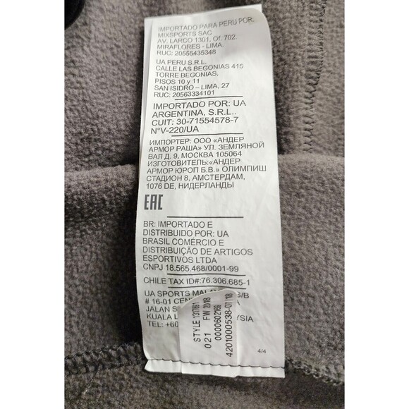 Under Armour Mens ColdGear Pullover Hoodie Sweatshirt Grayish Brown Logo Size S - Picture 7 of 9